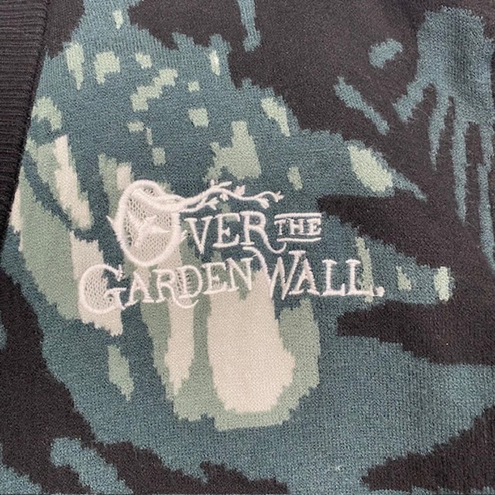 BoxLunch Over the Garden Wall Jason Funderburker Frog Cardigan Sweater Large - Picture 13 of 13